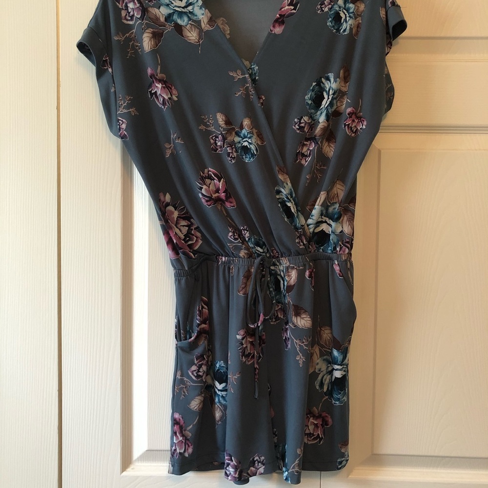 Romper with pockets.